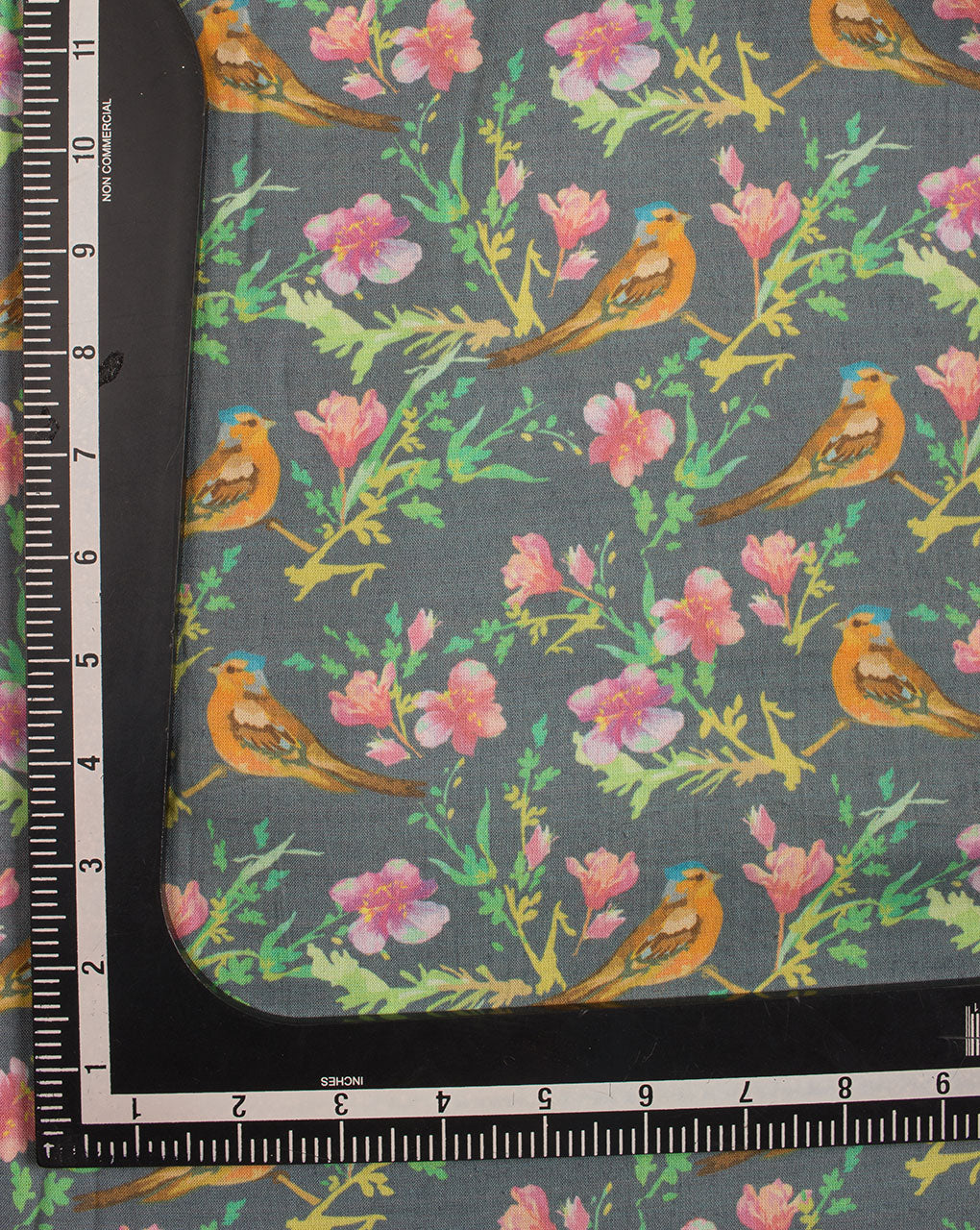 Floral Digital Print Certified Antimicrobial Rayon Fabric - Fabriclore.com
