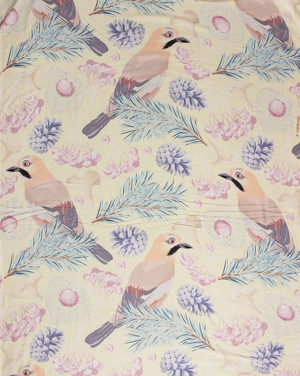 Exclusive Whimsical Bloom Digital Print Rayon Crepe Fabric ( Width 40 Inch ) - Fabriclore.com