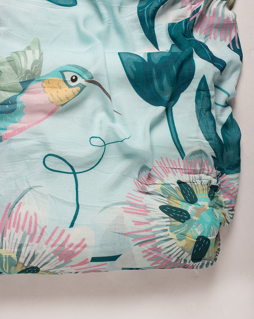 Exclusive Whimsical Bloom Digital Print Rayon Crepe Fabric ( Width 40 Inch ) - Fabriclore.com