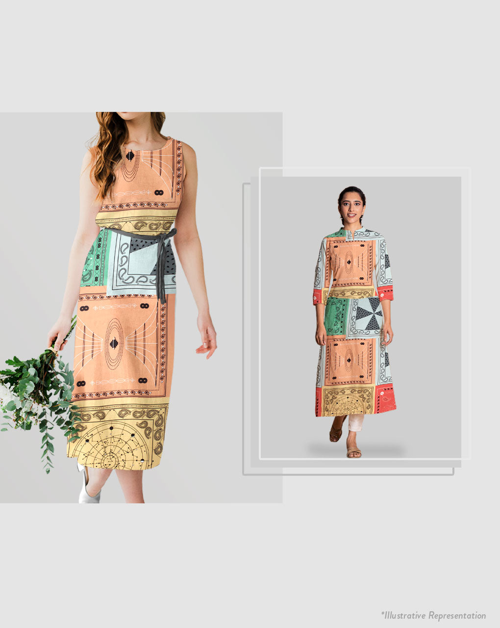 Digital Print Birla Rayon Fabric