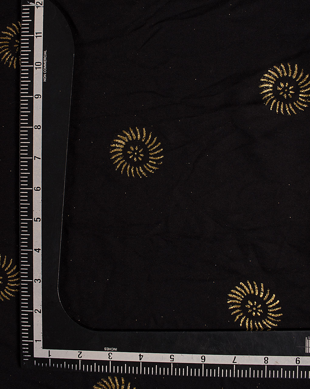 Gold Block Rayon Fabric