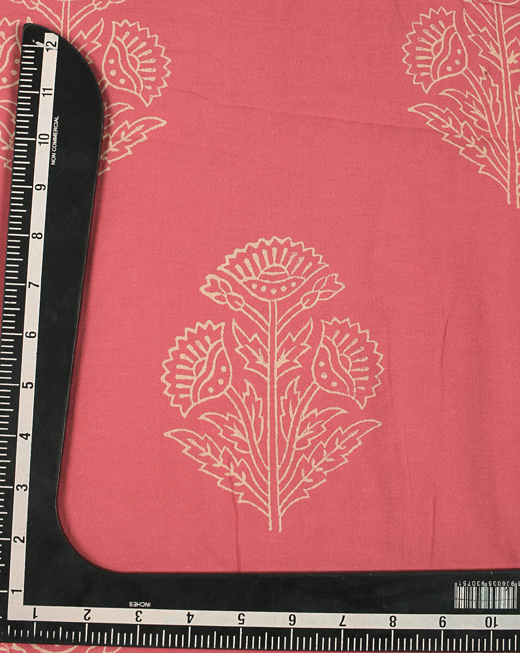 Mughal Discharge Hand Block Rayon Modal Fabric - Fabriclore.com