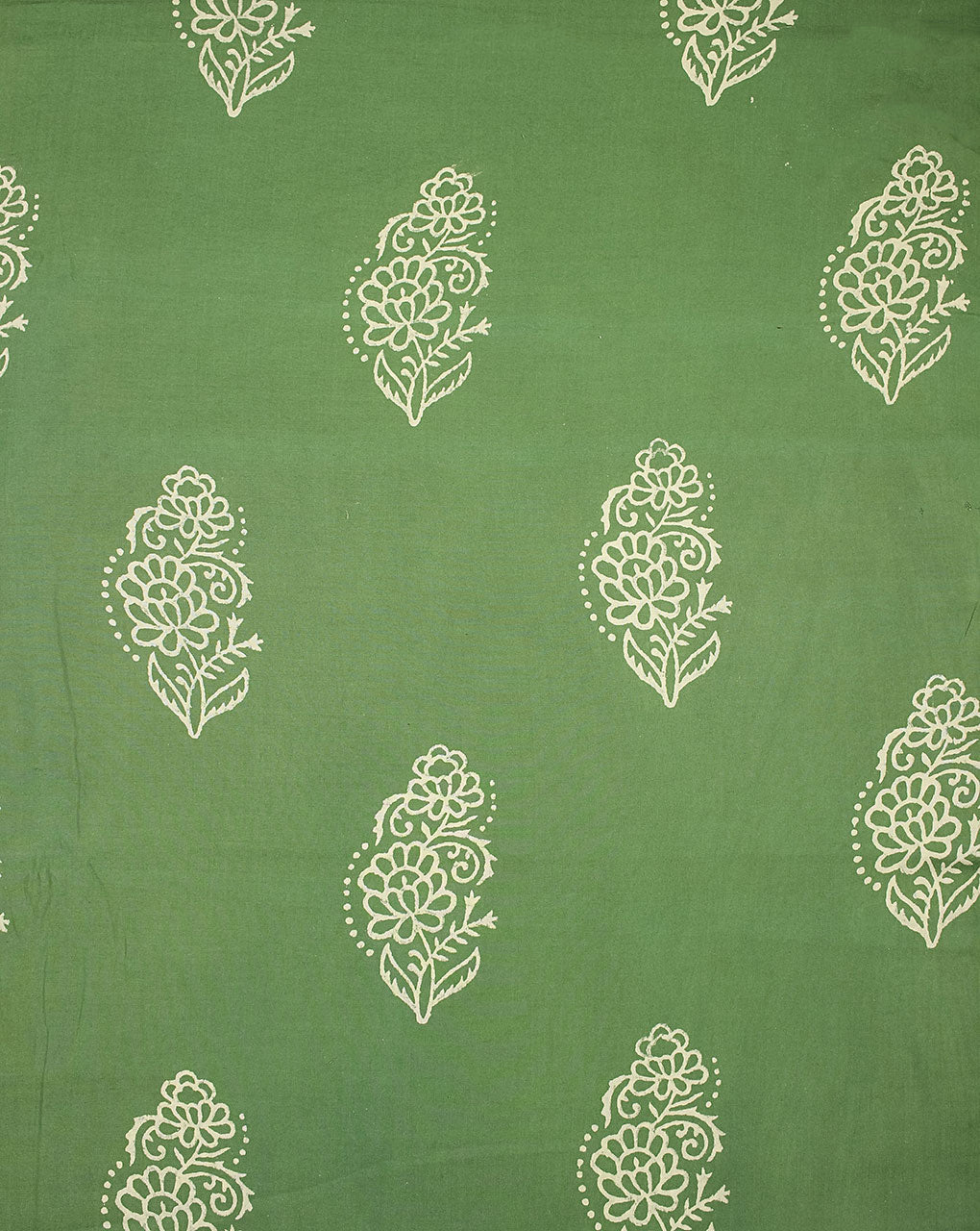 Mughal Discharge Hand Block Rayon Modal Fabric - Fabriclore.com