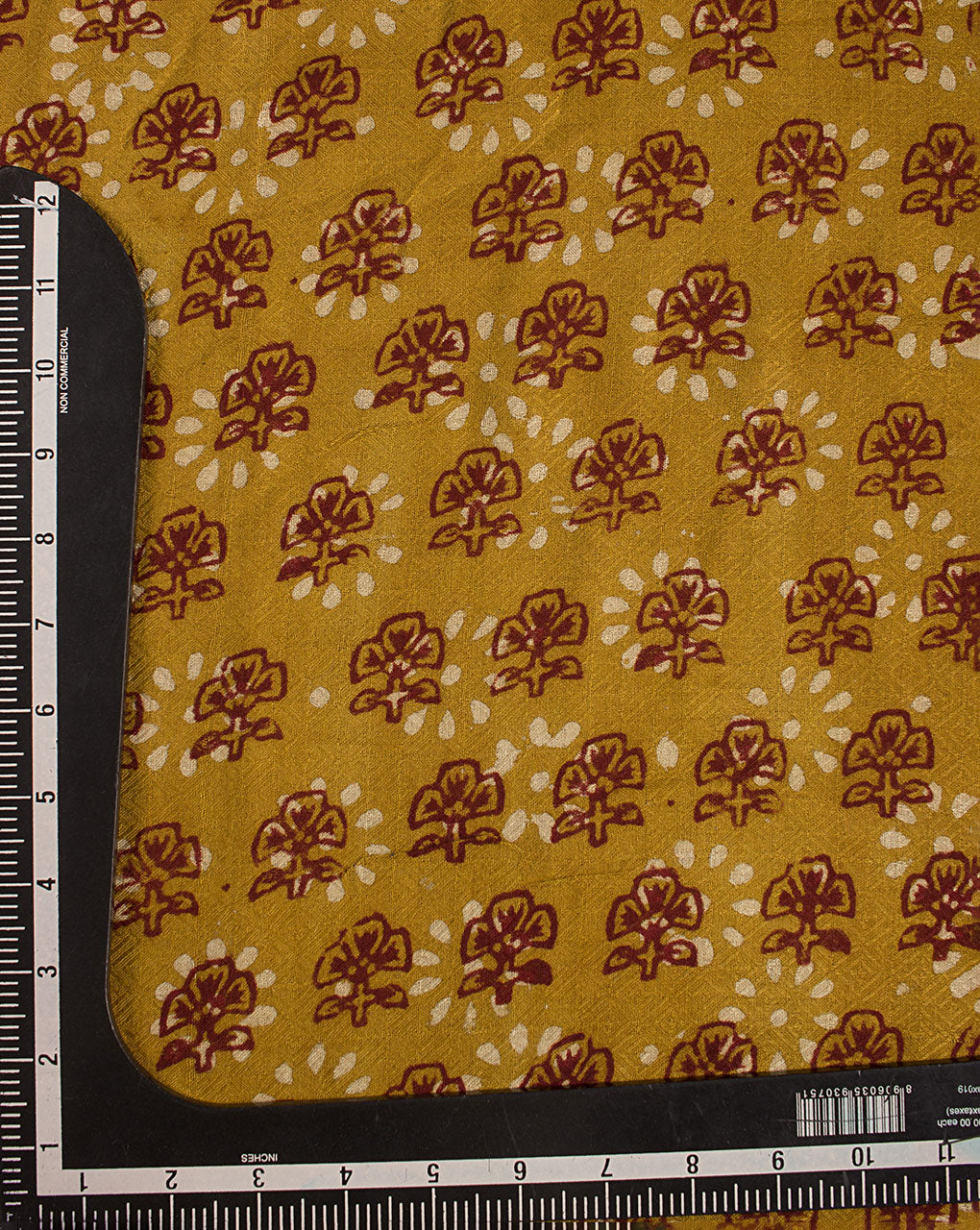 Hand Block Viscose Dobby Rayon Fabric - Fabriclore.com