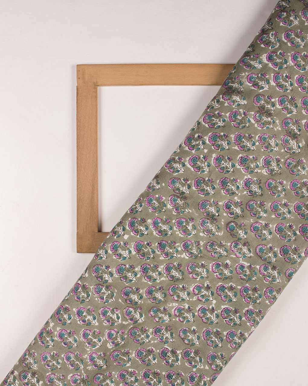 Rapid Hand Block Dobby Rayon Fabric - Fabriclore.com