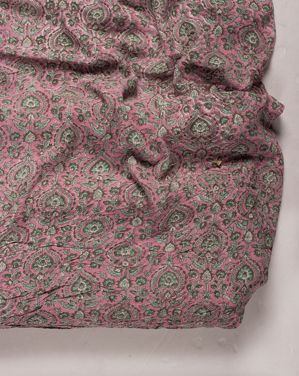 ( Pre Cut 80 CM ) Rapid Hand Block Rayon Crepe Fabric