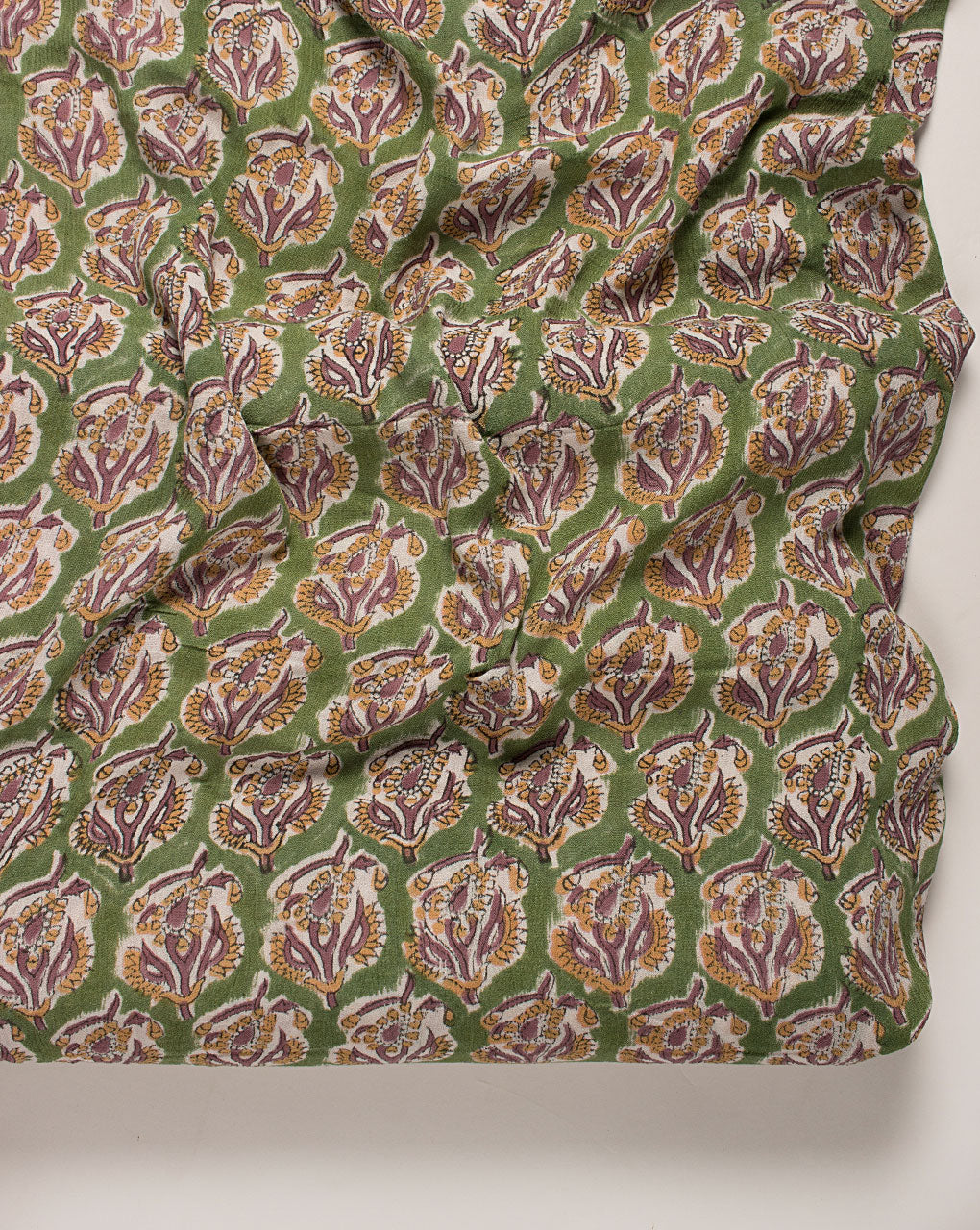 ( Pre Cut 70 CM ) Rapid Hand Block Rayon Crepe Fabric