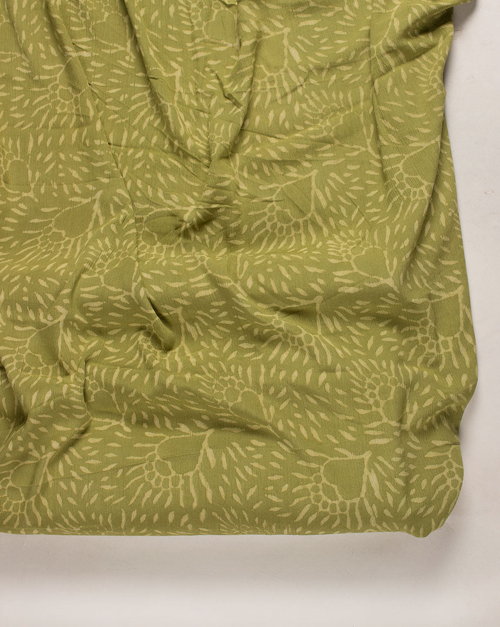 ( Pre Cut 65 CM ) Hand Block Rayon Crepe Fabric
