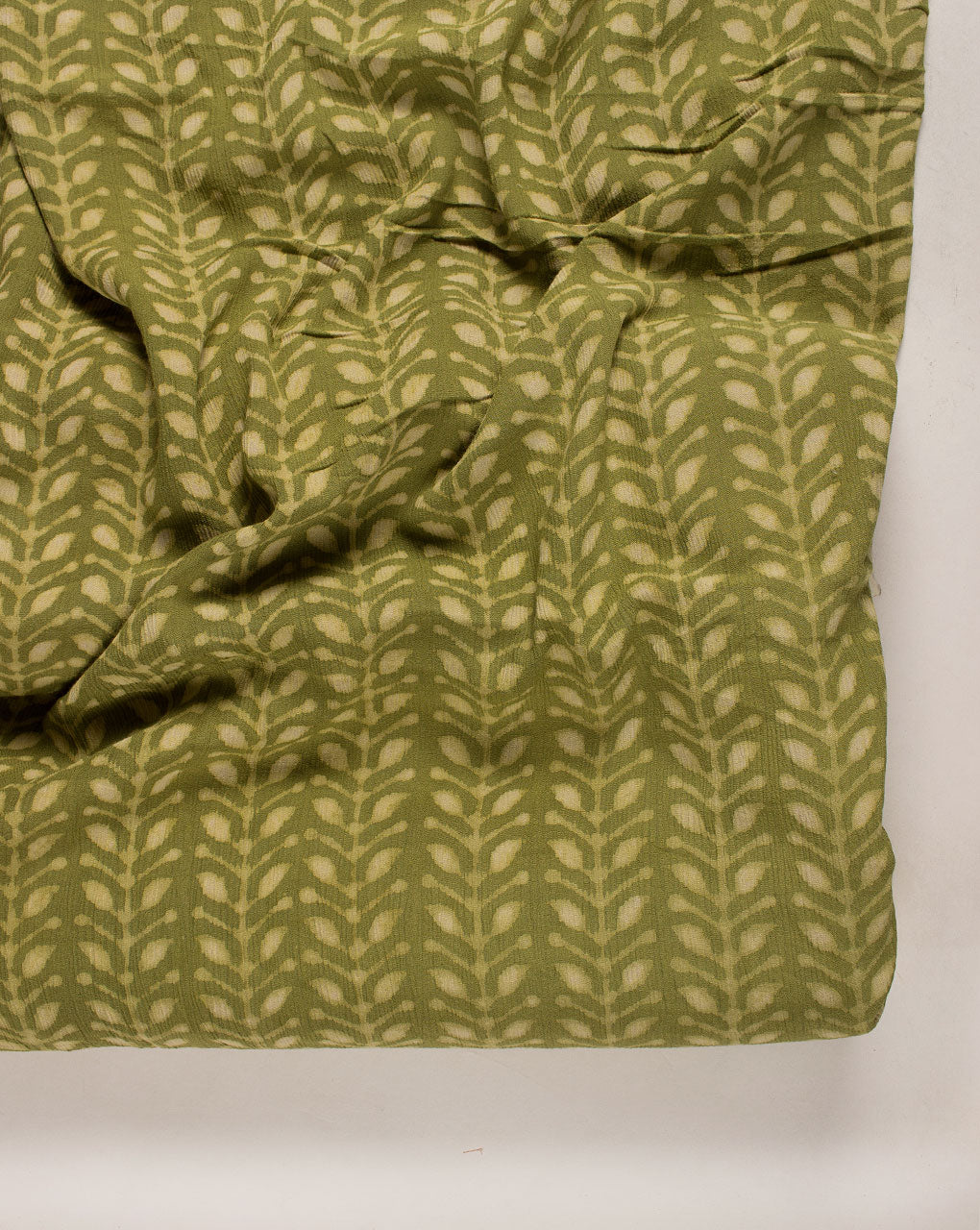 ( Pre Cut 1.75 MTR ) Hand Block Rayon Crepe Fabric