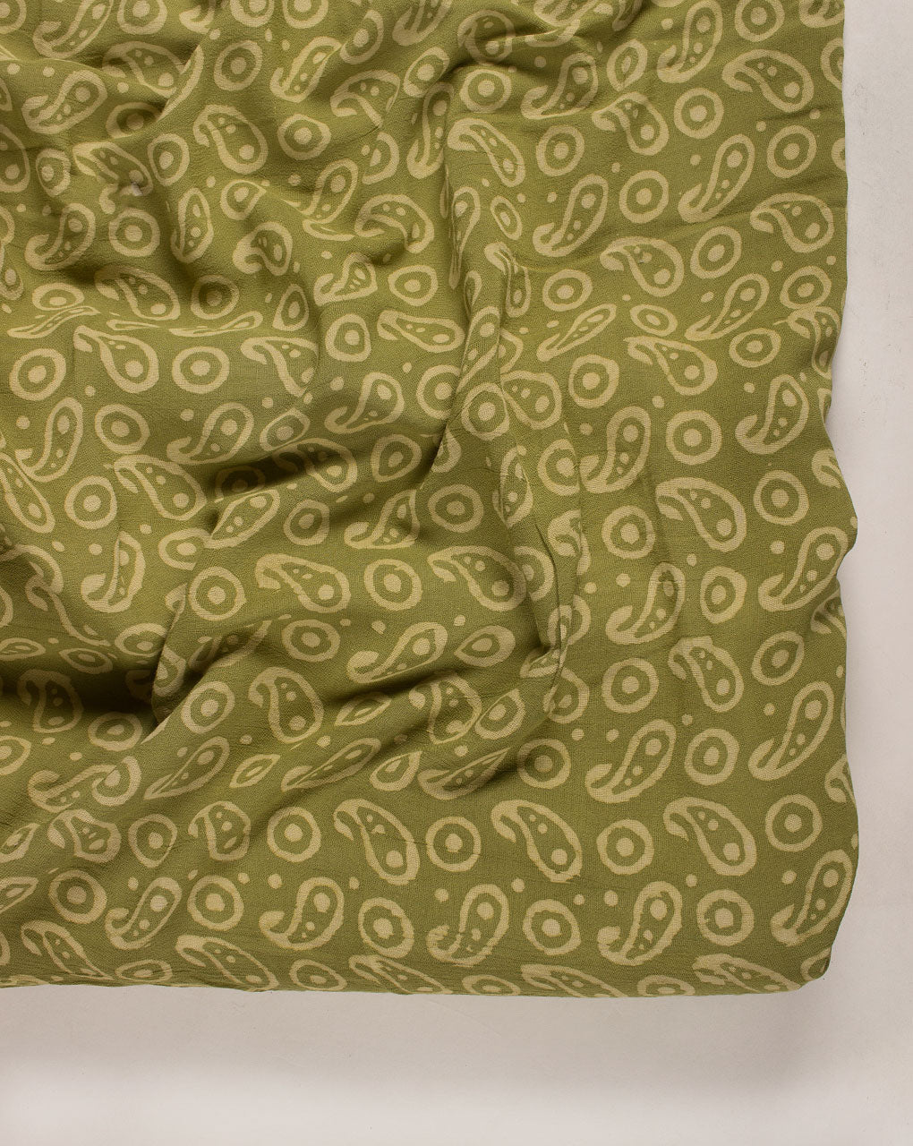 ( Pre Cut 80 CM ) Hand Block Rayon Crepe Fabric