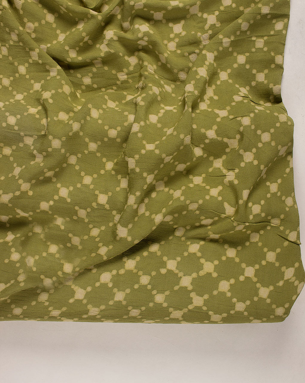 ( Pre Cut 55 CM ) Hand Block Rayon Fabric