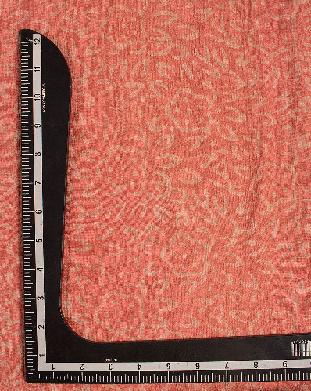 Hand Block Rayon Crepe Fabric