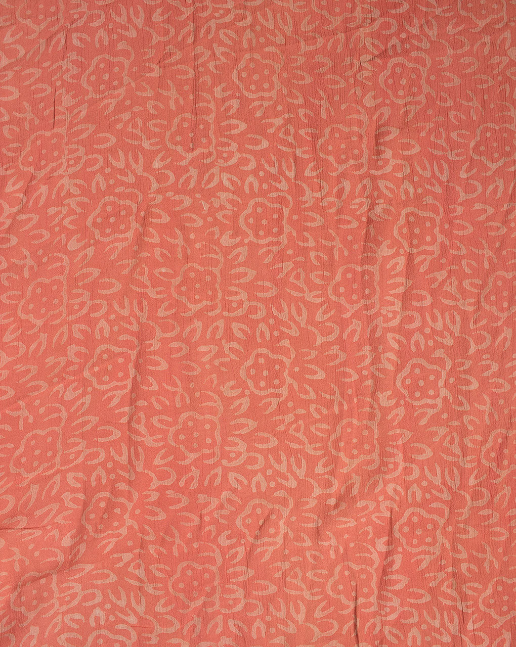 Hand Block Rayon Crepe Fabric