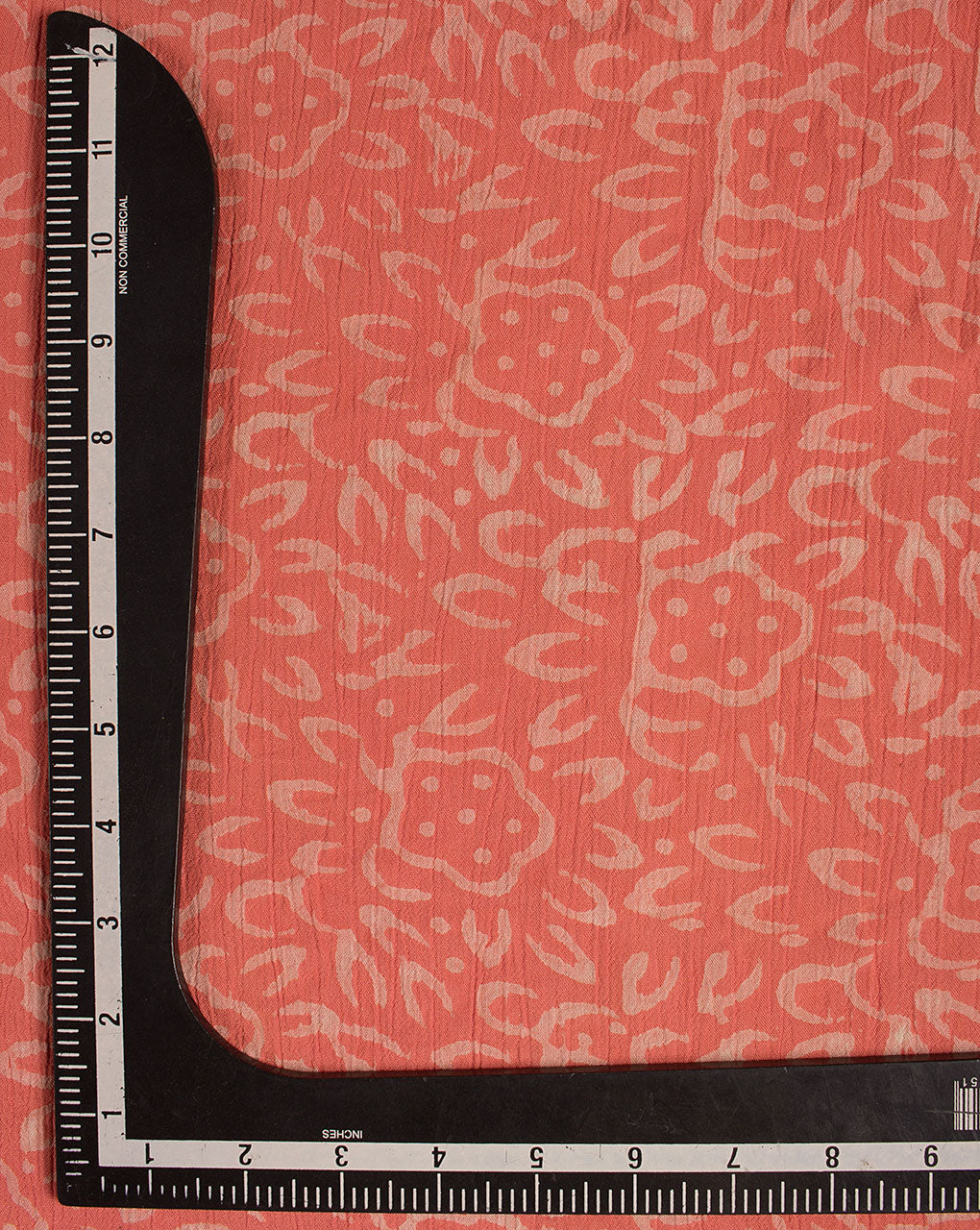 ( Pre Cut 65 CM ) Hand Block Rayon Crepe Fabric