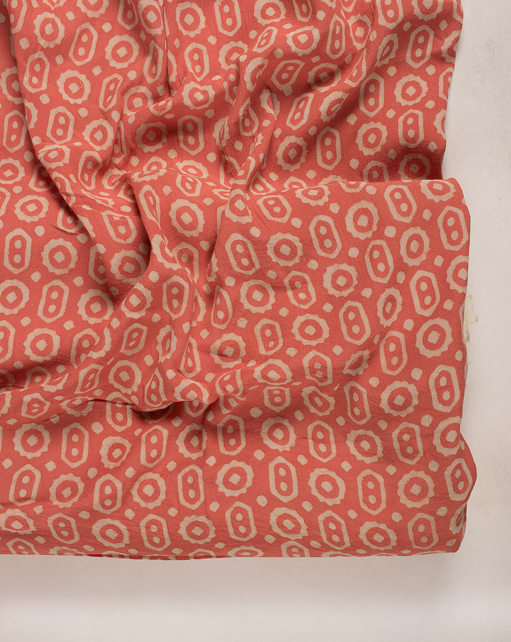 ( Pre Cut 90 CM ) Hand Block Rayon Fabric