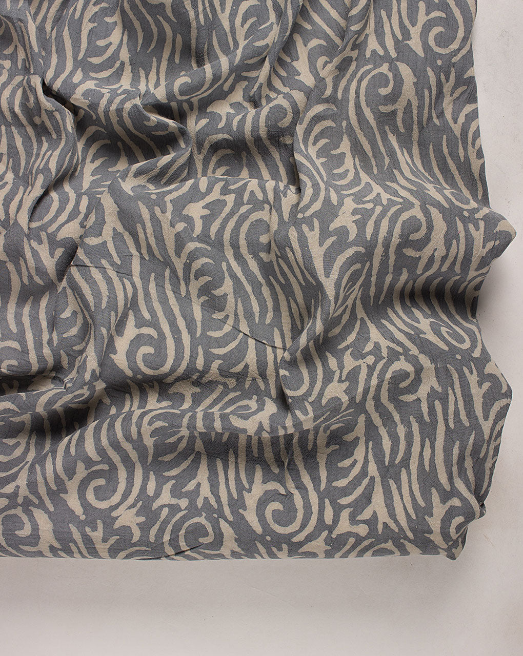 ( Pre Cut 55 CM ) Hand Block Rayon Fabric