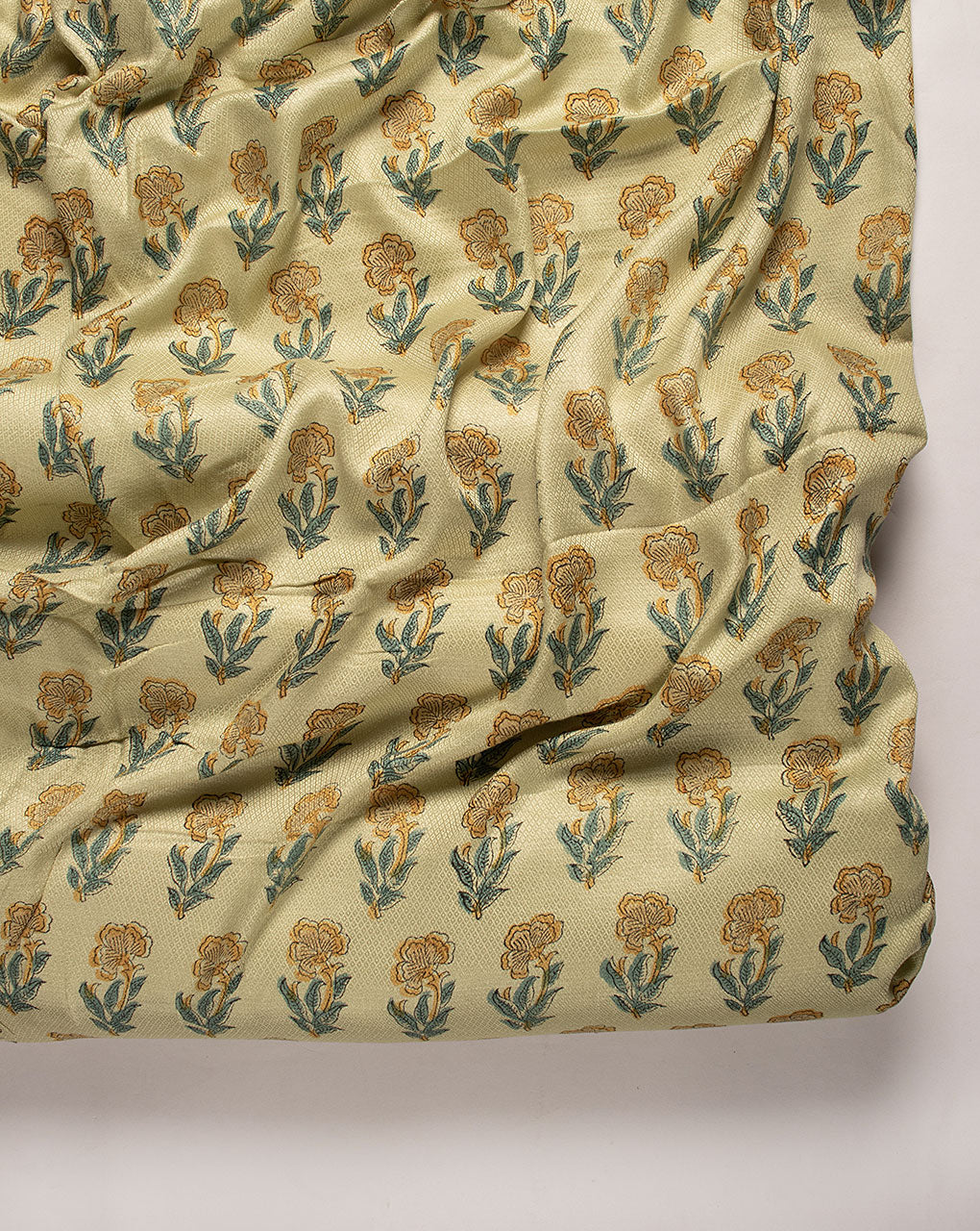 ( Pre Cut 60 CM ) Hand Block Dobby Rayon Fabric