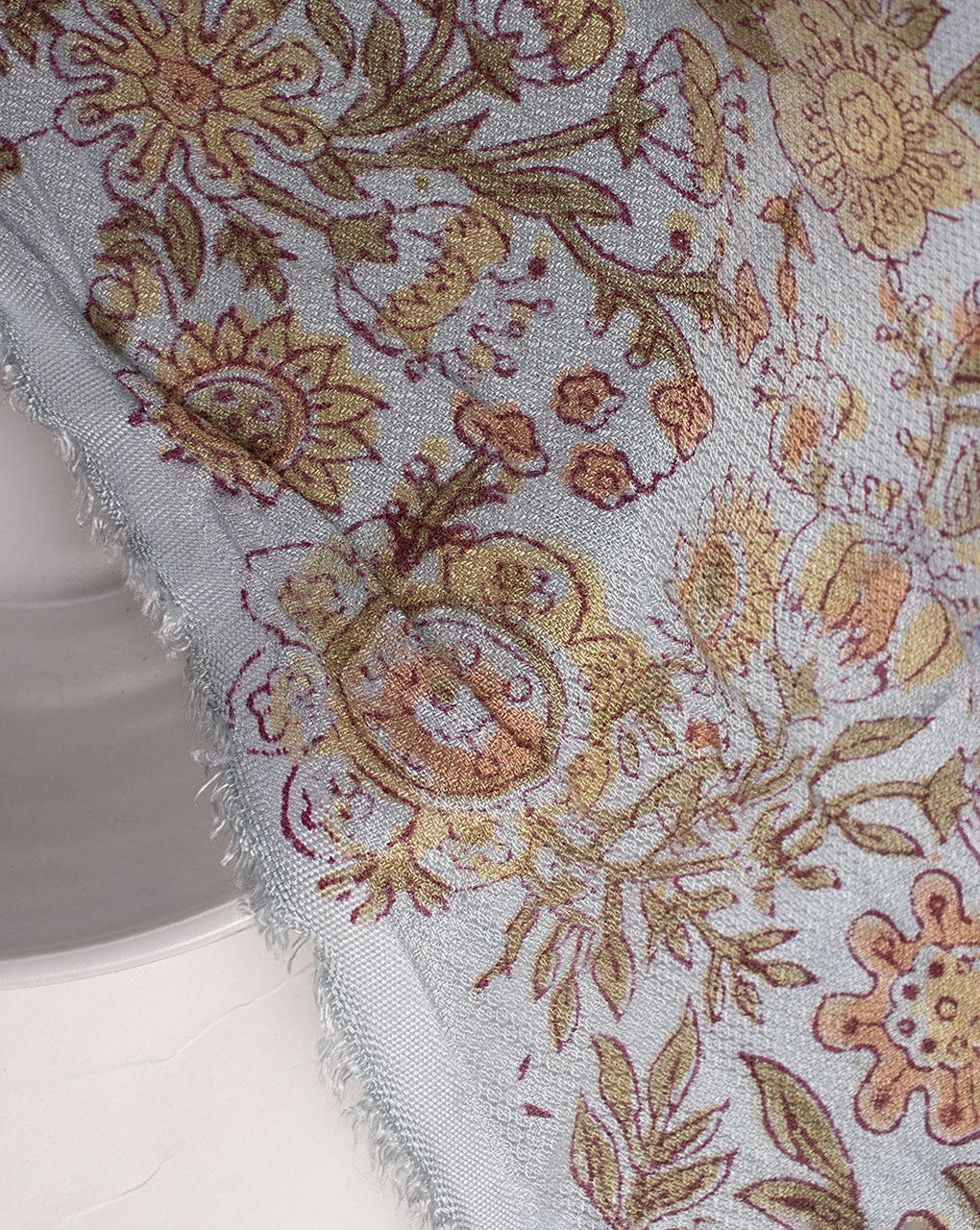 ( Pre Cut 1.25 MTR ) Hand Block Dobby Rayon Fabric