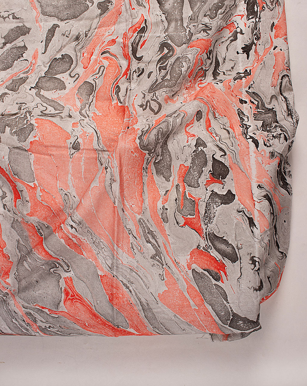 ( Pre Cut 85 CM ) Marble Print Twill Rayon Fabric