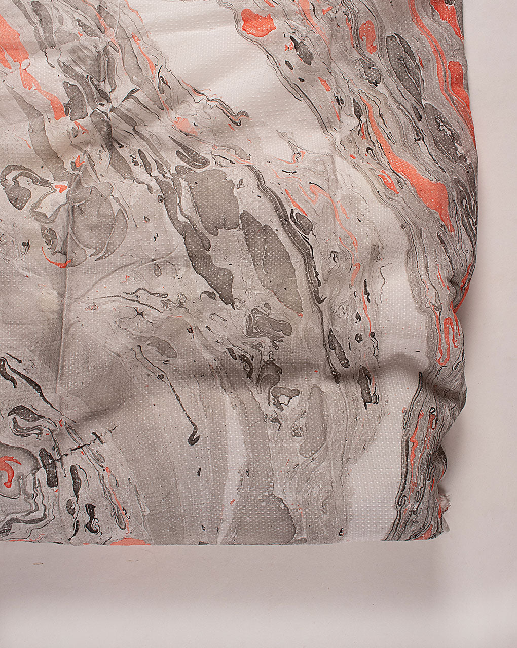 ( Pre Cut 80 CM ) Marble Print Dobby Rayon Fabric