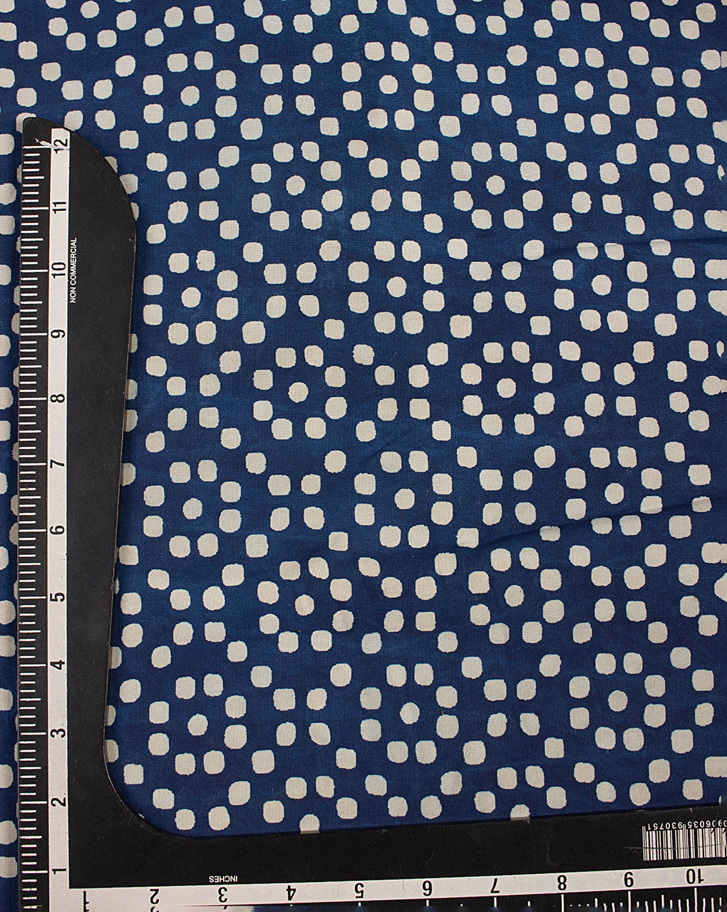 Indigo Hand Block Rayon Fabric - Fabriclore.com