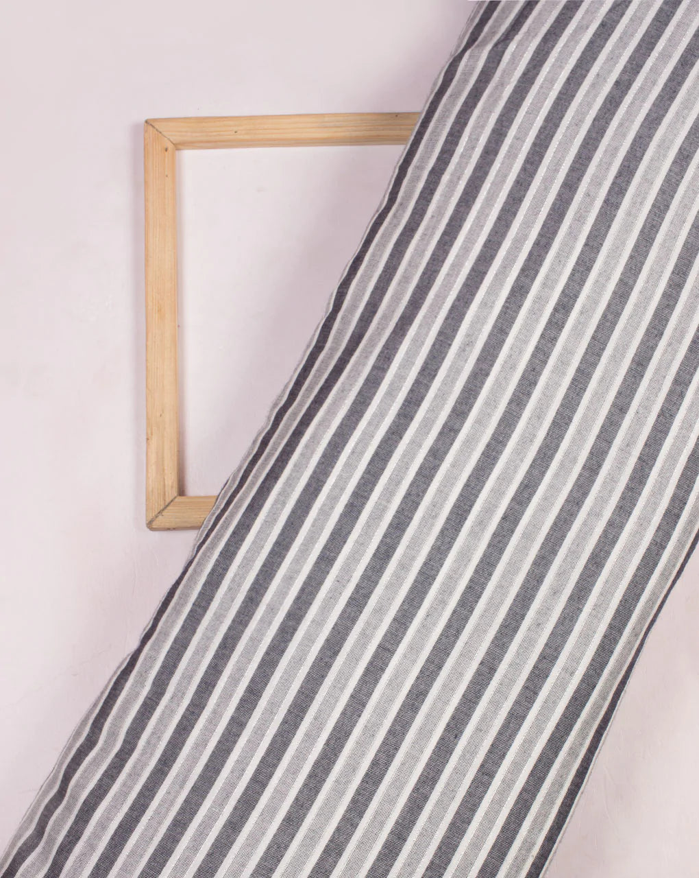 Stripes Pattern Woven Lurex Rayon Fabric ( Width 56 Inch ) - Fabriclore.com