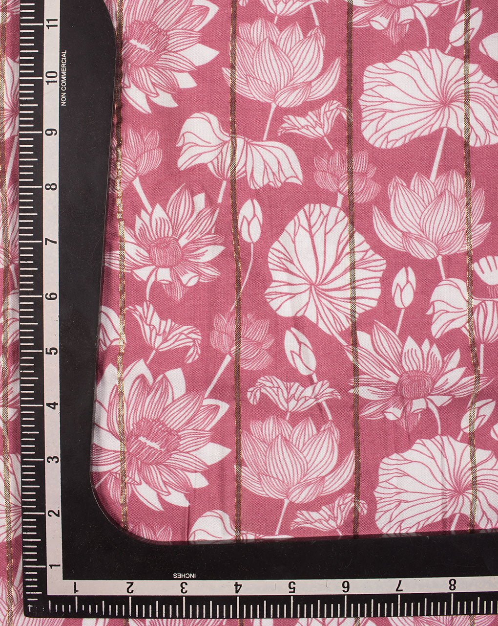 Floral Digital Print Lurex Rayon Fabric - Fabriclore.com