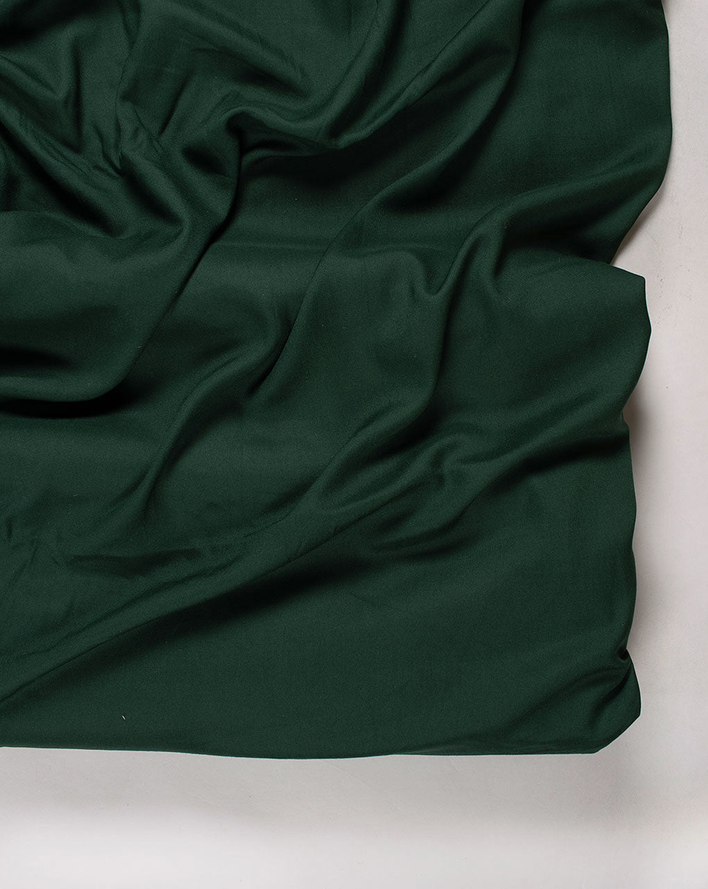( Pre Cut 1.5 MTR ) Green Plain Birla Rayon Fabric
