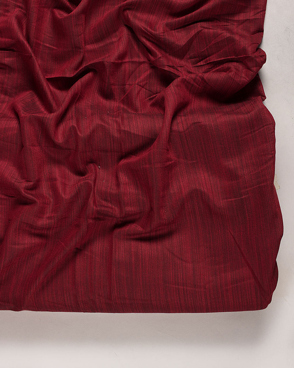 ( Pre Cut 80 CM ) Red Plain Art Silk Fabric