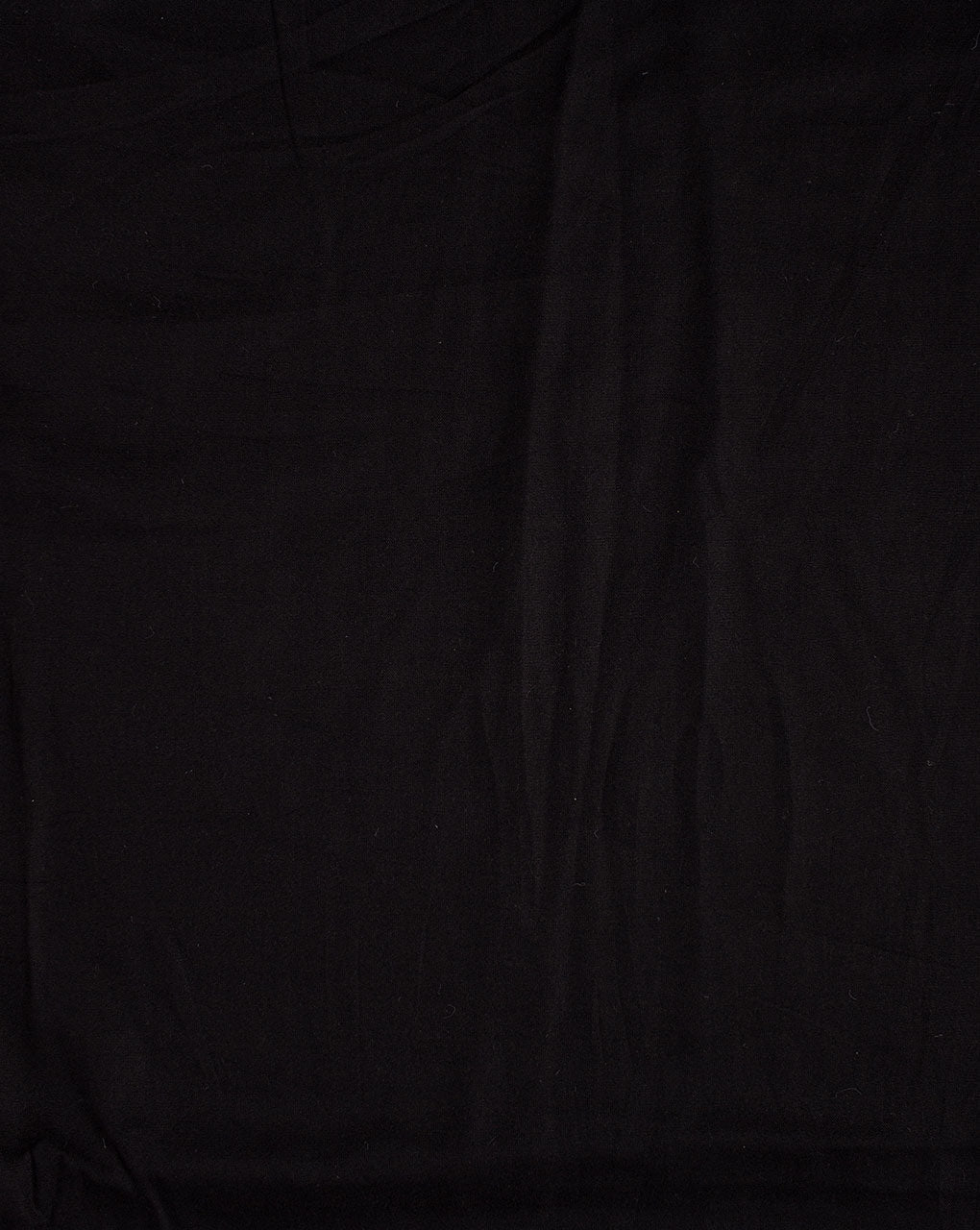 ( Pre Cut 1.5 MTR ) Black Plain Rayon Fabric