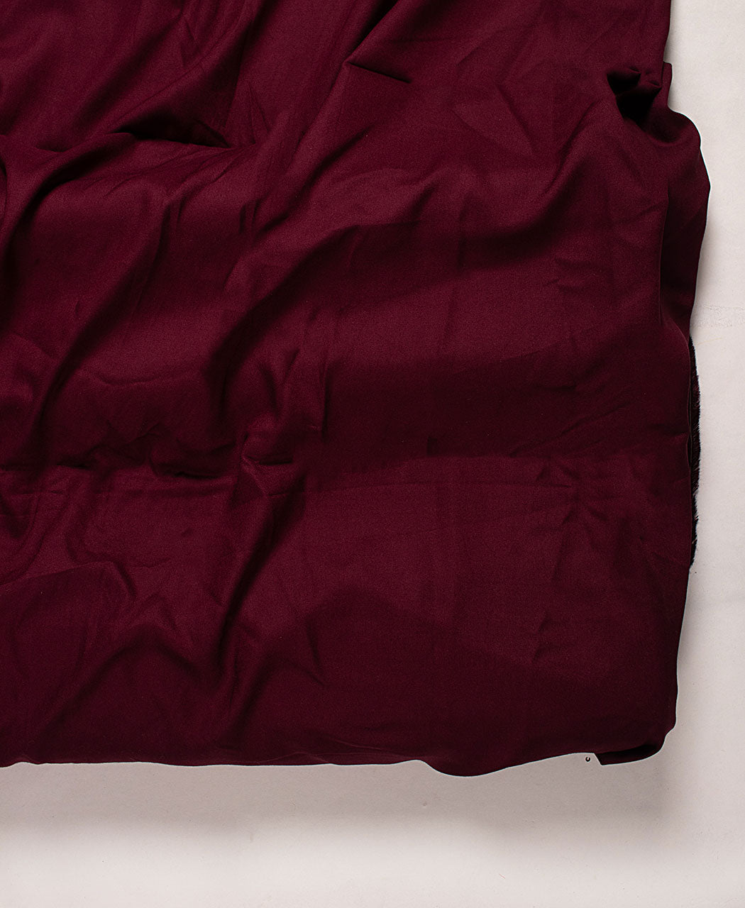 ( Pre Cut 1.25 MTR ) Wine Plain Birla Rayon Fabric ( Width 40 Inch )