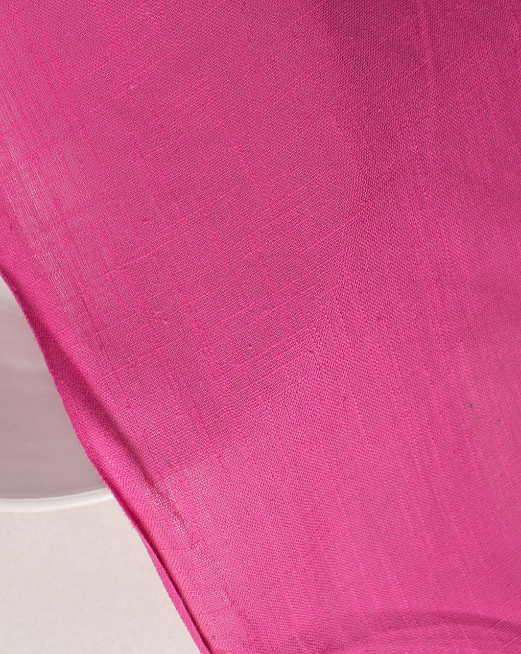 ( Pre Cut 1 MTR ) Pink Plain Slub Rayon Fabric