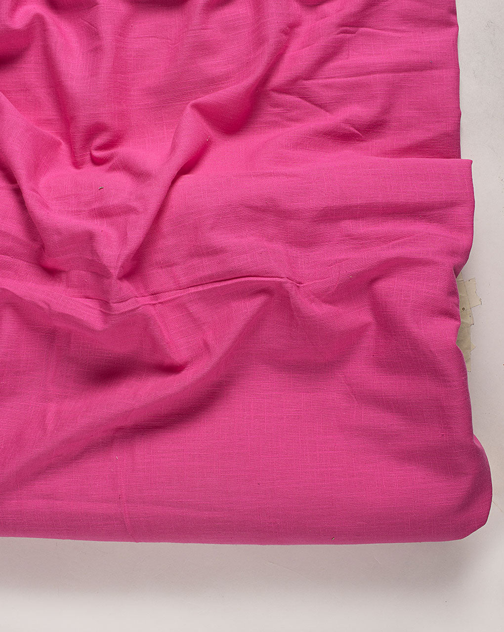 Pink Plain Slub Rayon Fabric