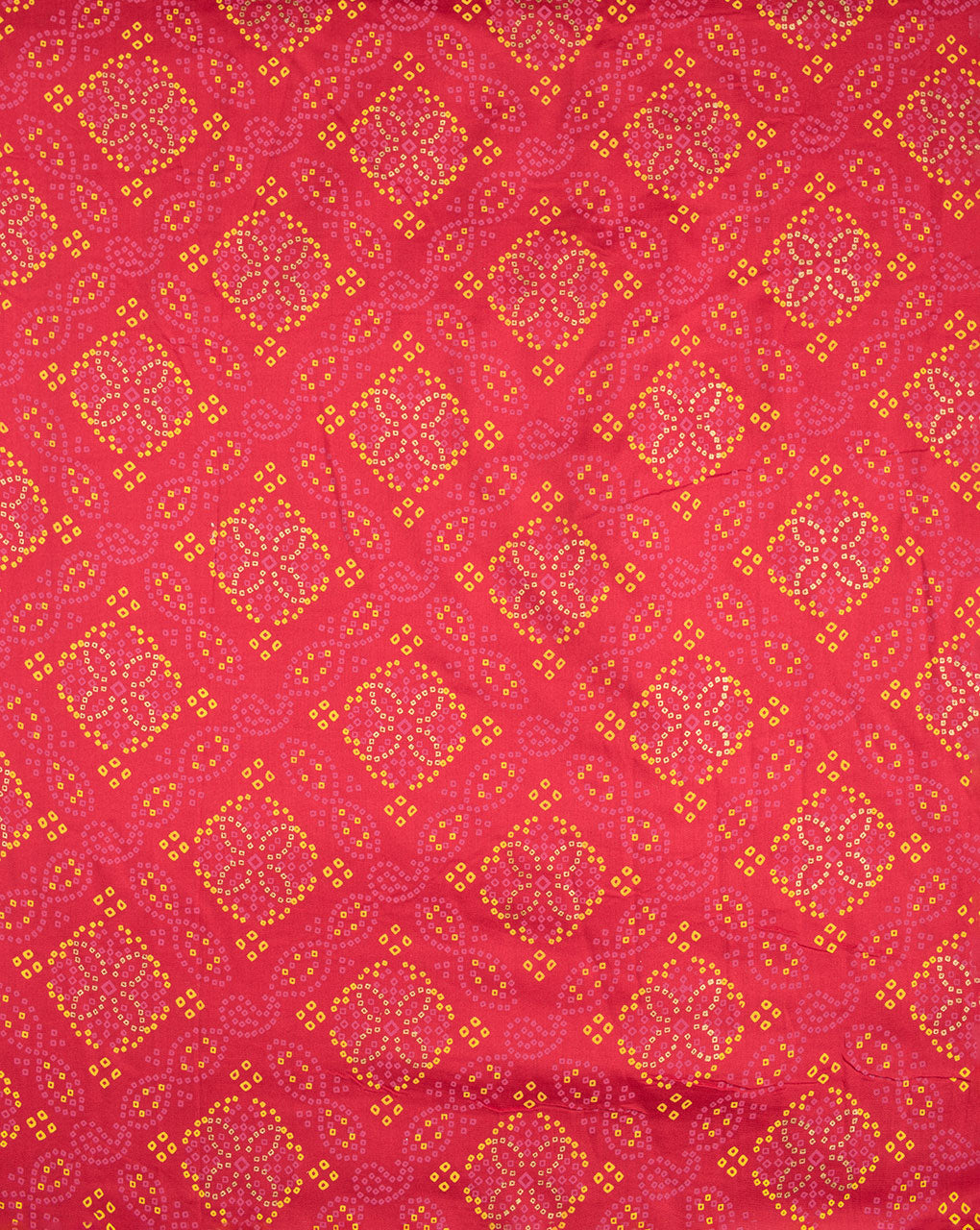 Bandhani Screen Print Rayon Fabric - Fabriclore.com