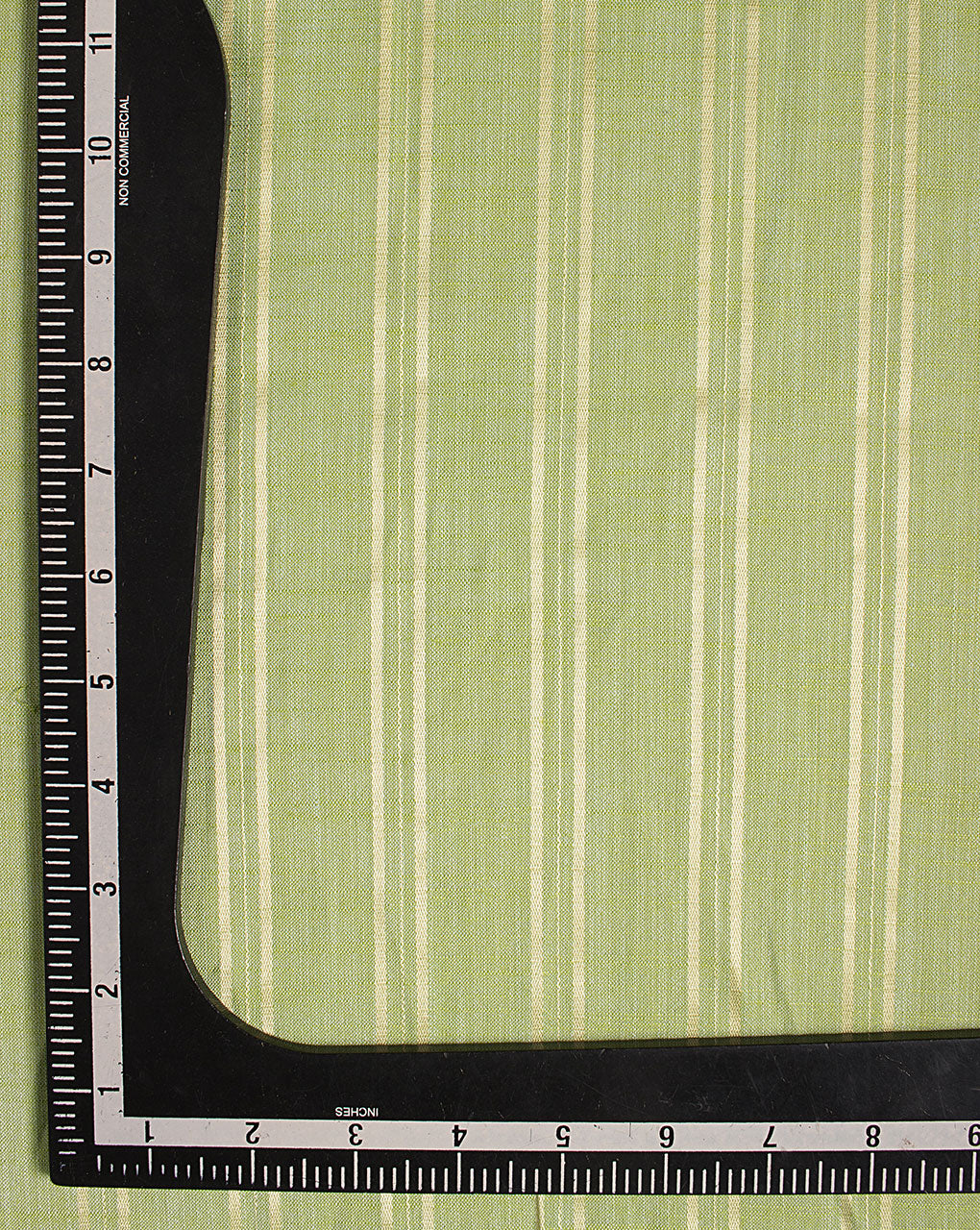 Green Stripes Woven Rayon Fabric