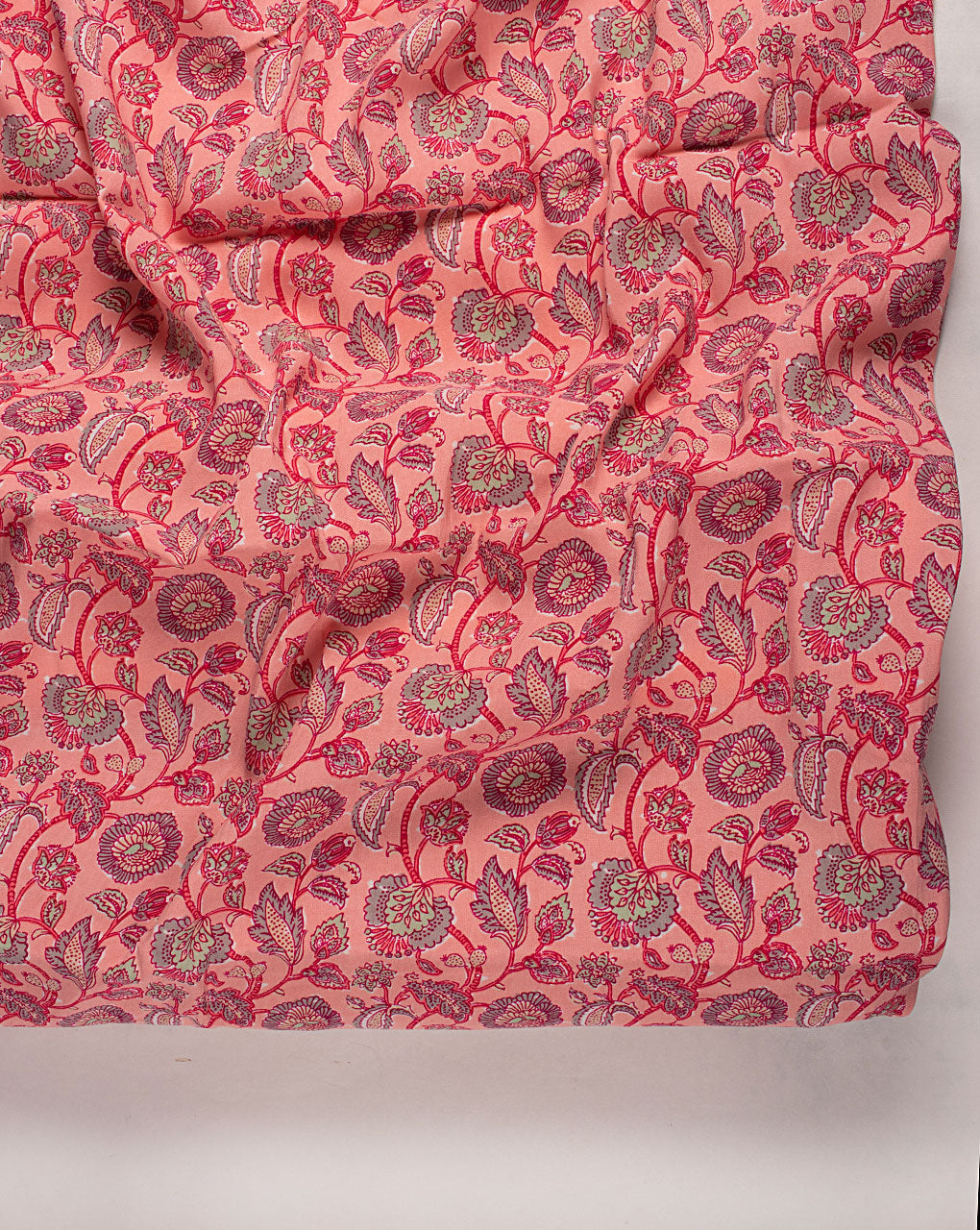 ( Pre Cut 70 CM ) Screen Print Rayon Fabric