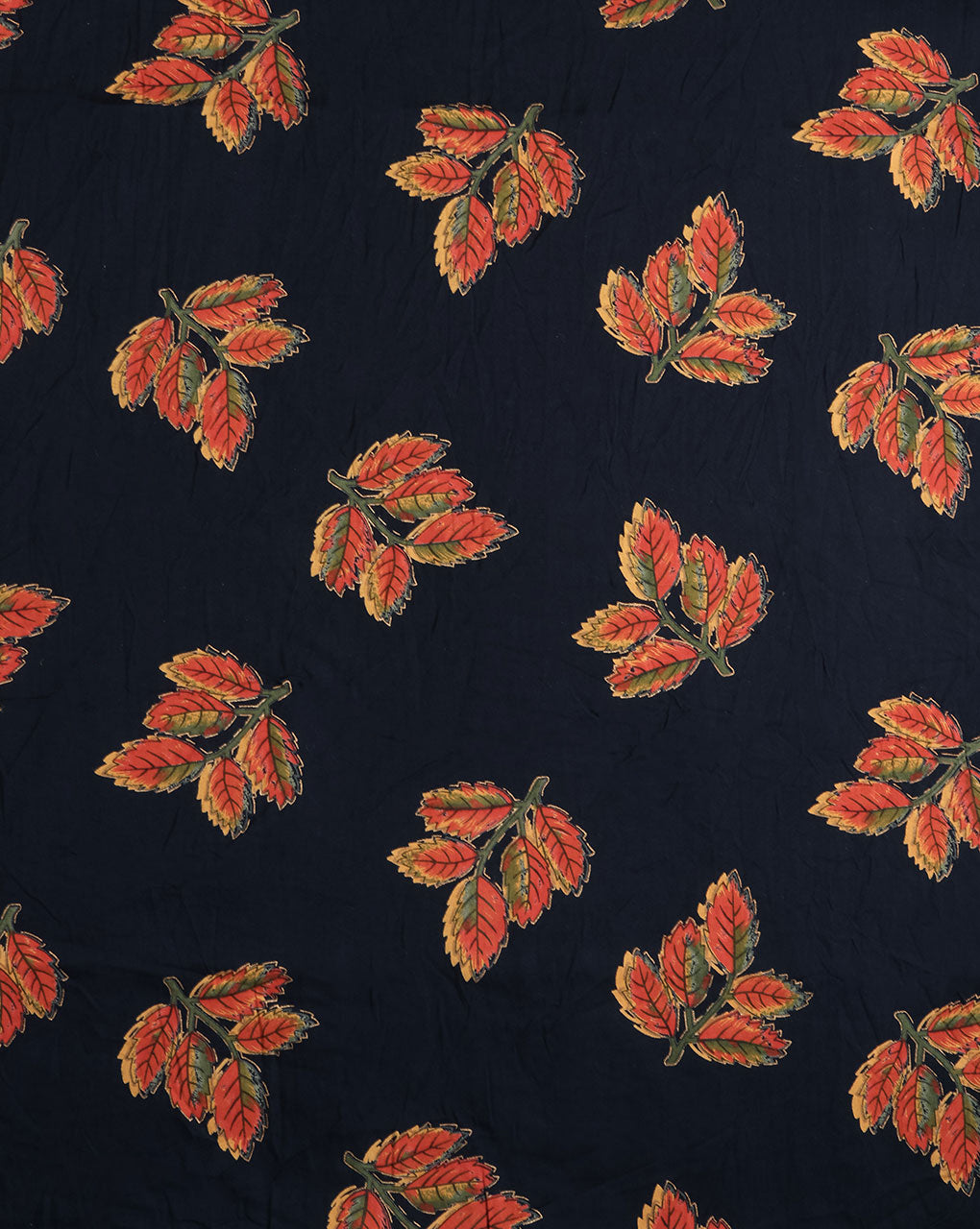 Floral Screen Print Rayon Fabric - Fabriclore.com