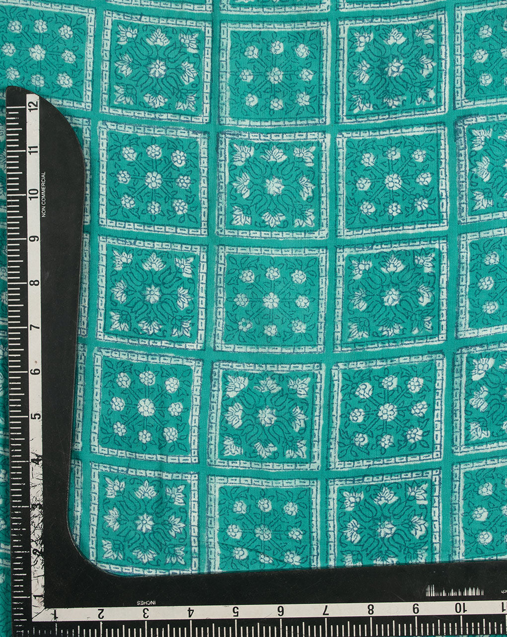 Akola Hand Block Slub Cotton Fabric - Fabriclore.com