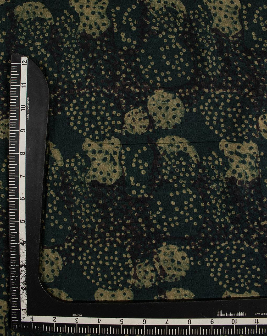 Akola Hand Block Slub Cotton Fabric - Fabriclore.com