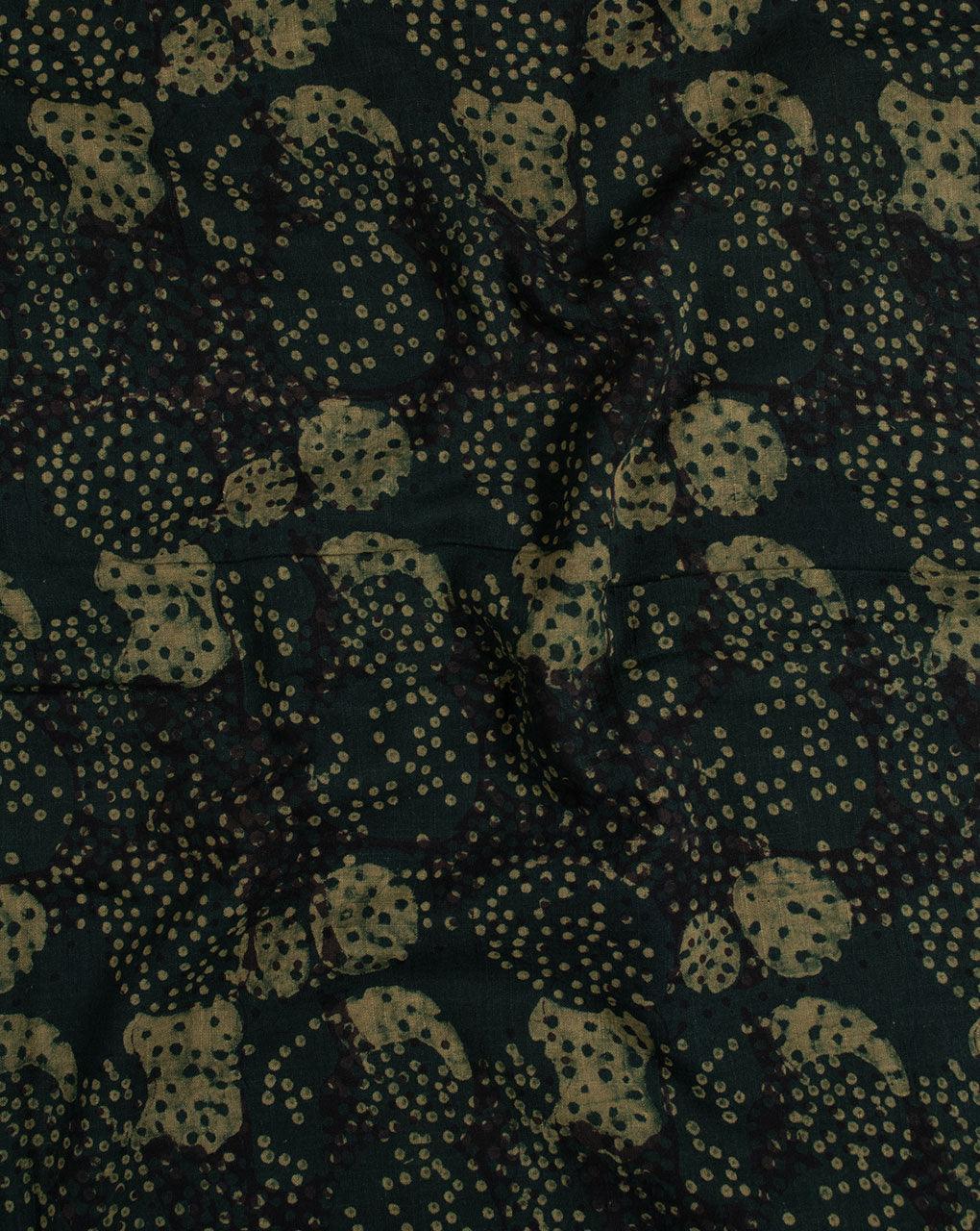 Akola Hand Block Slub Cotton Fabric - Fabriclore.com