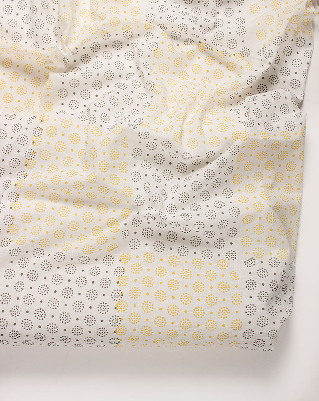 ( Pre Cut 1 MTR ) Hand Block Slub Cotton Fabric