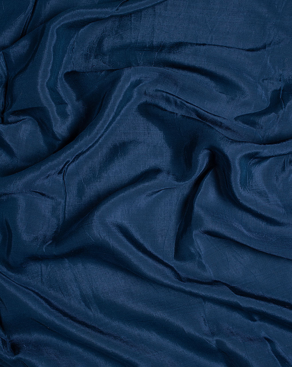 ( Pre Cut 60 CM ) Blue Plain Viscose Santoon Fabric