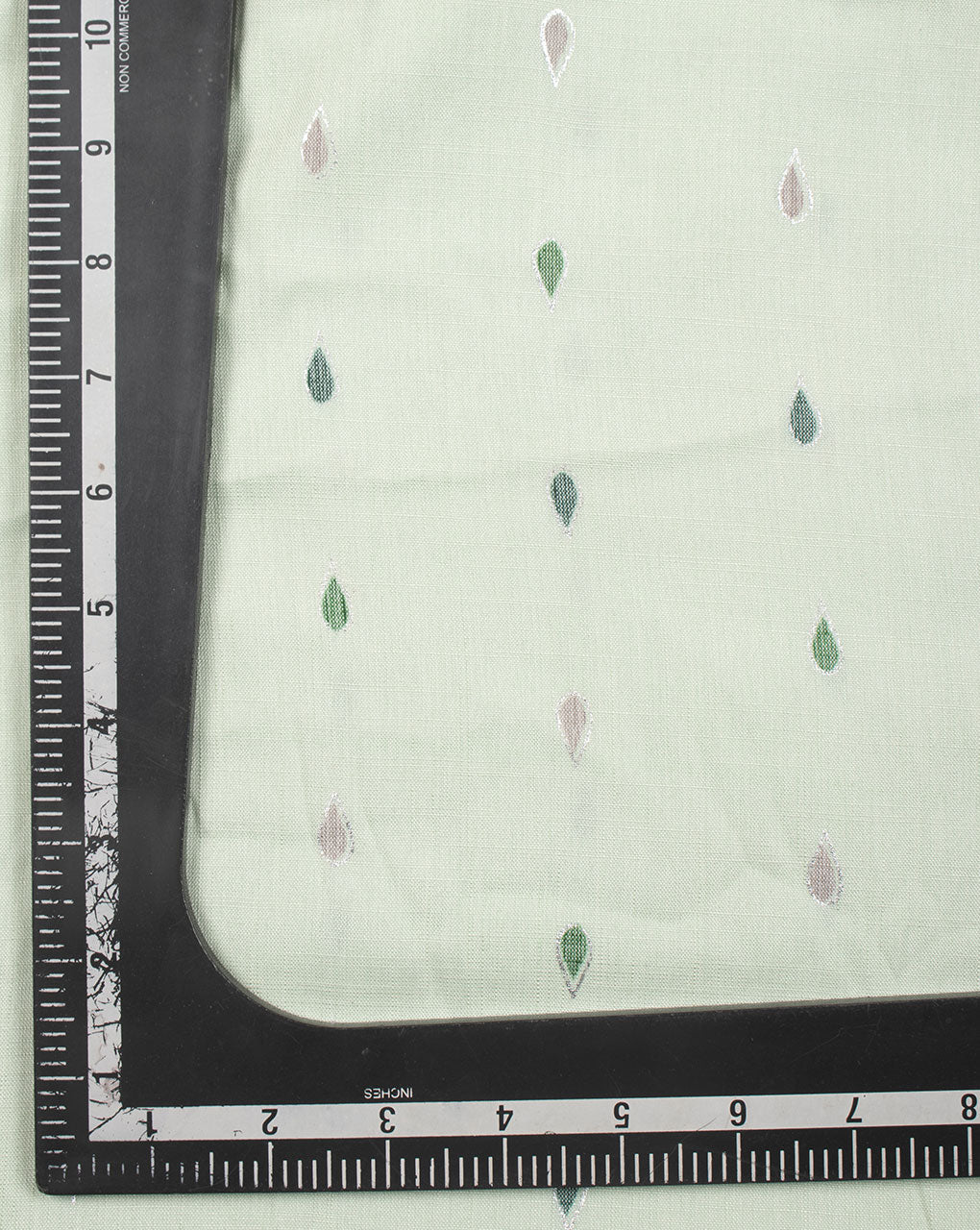 Foil Screen Print Slub Rayon Fabric - Fabriclore.com