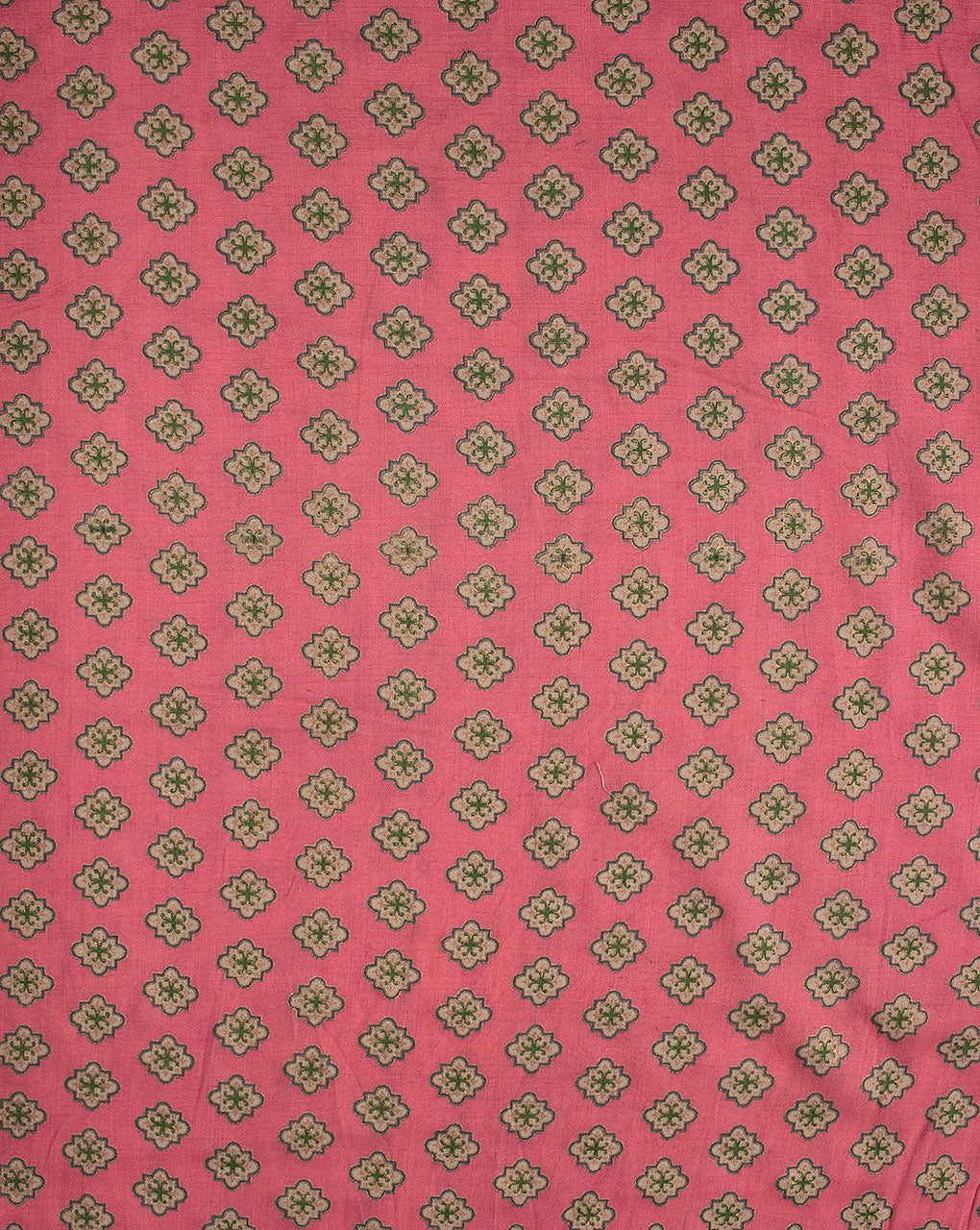 Foil Screen Print Slub Rayon Fabric - Fabriclore.com