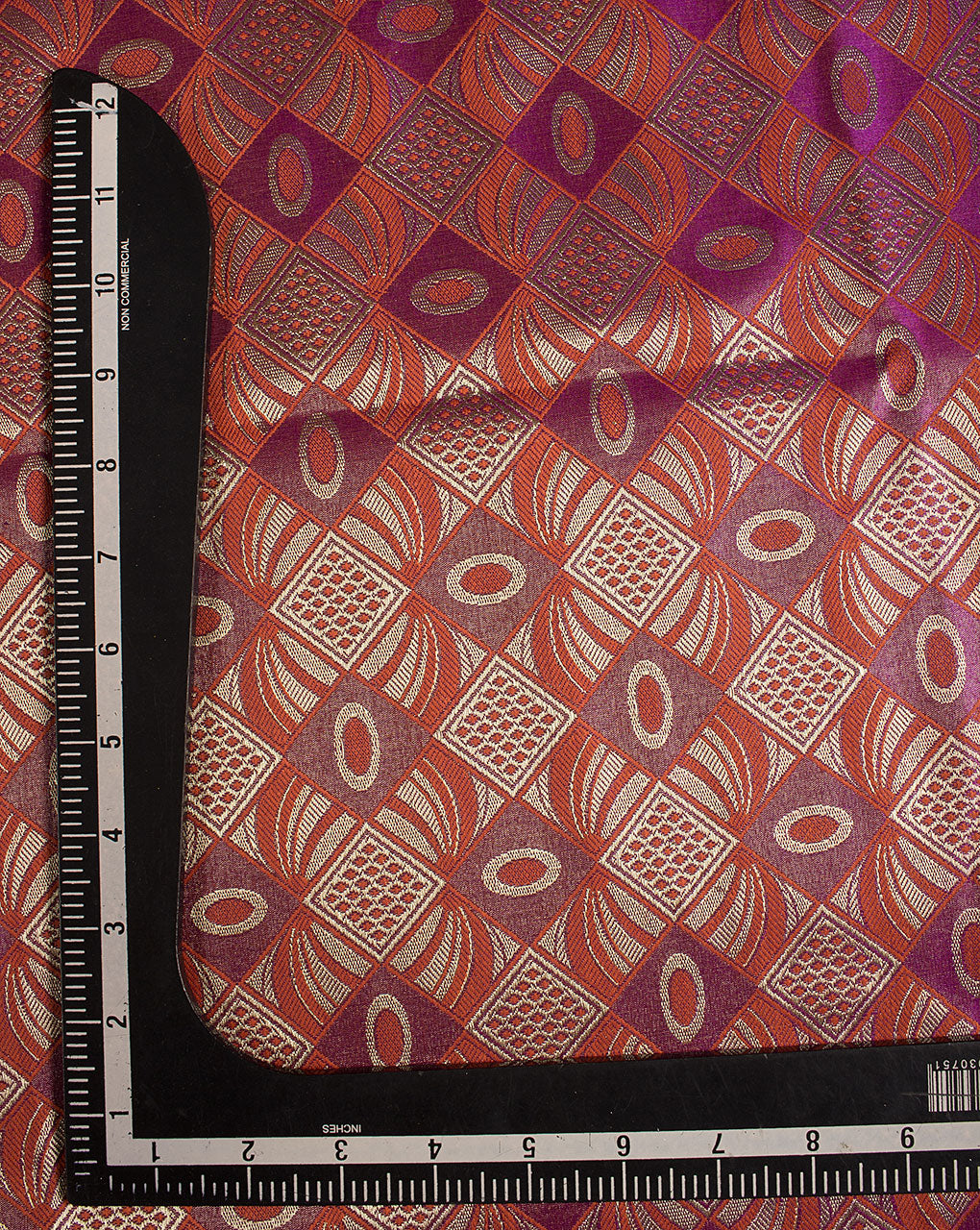 Jamawar Weave Banarasi Satin Fabric