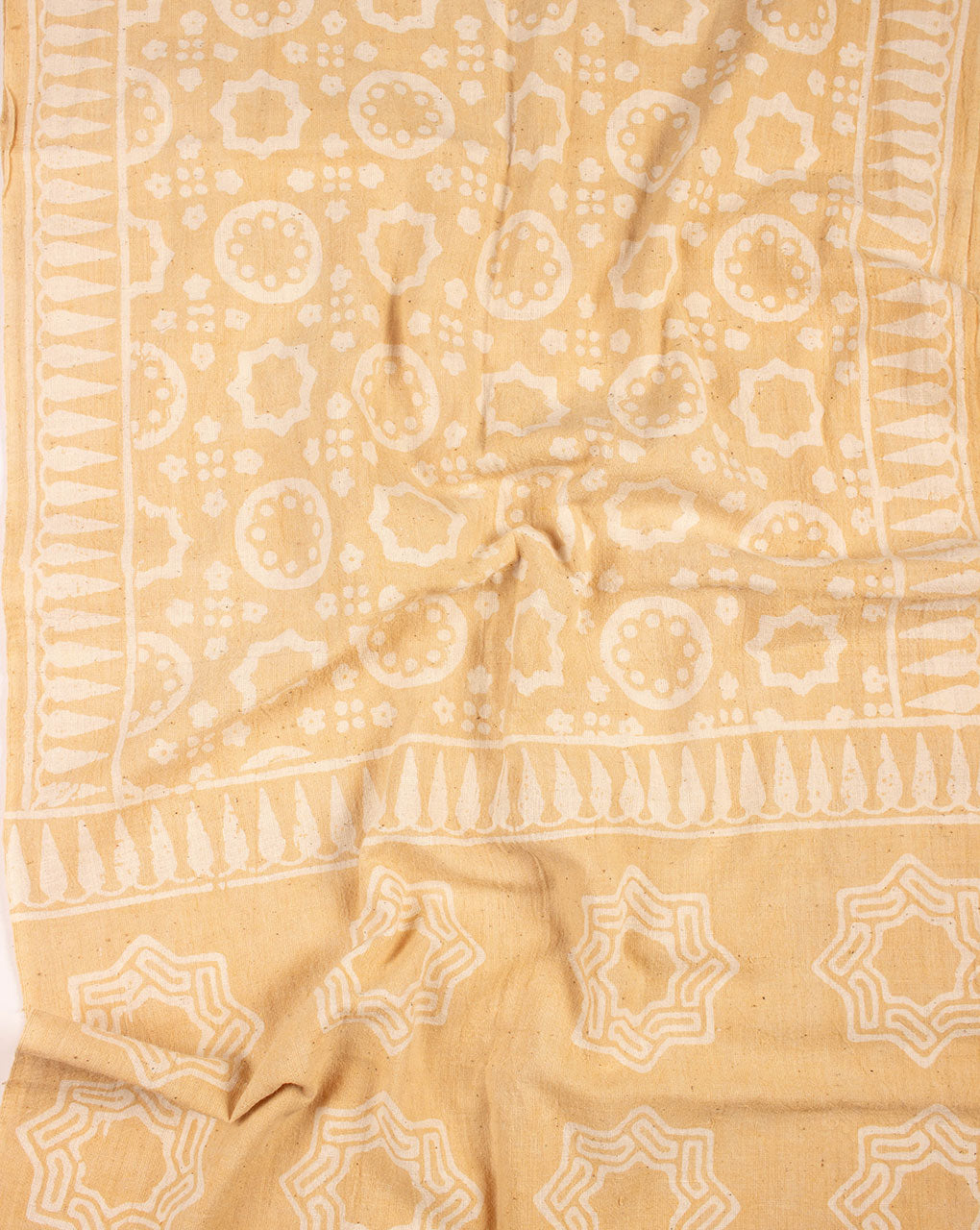 Checks Handwoven Handspun Batik Kala Cotton Stole - Fabriclore.com