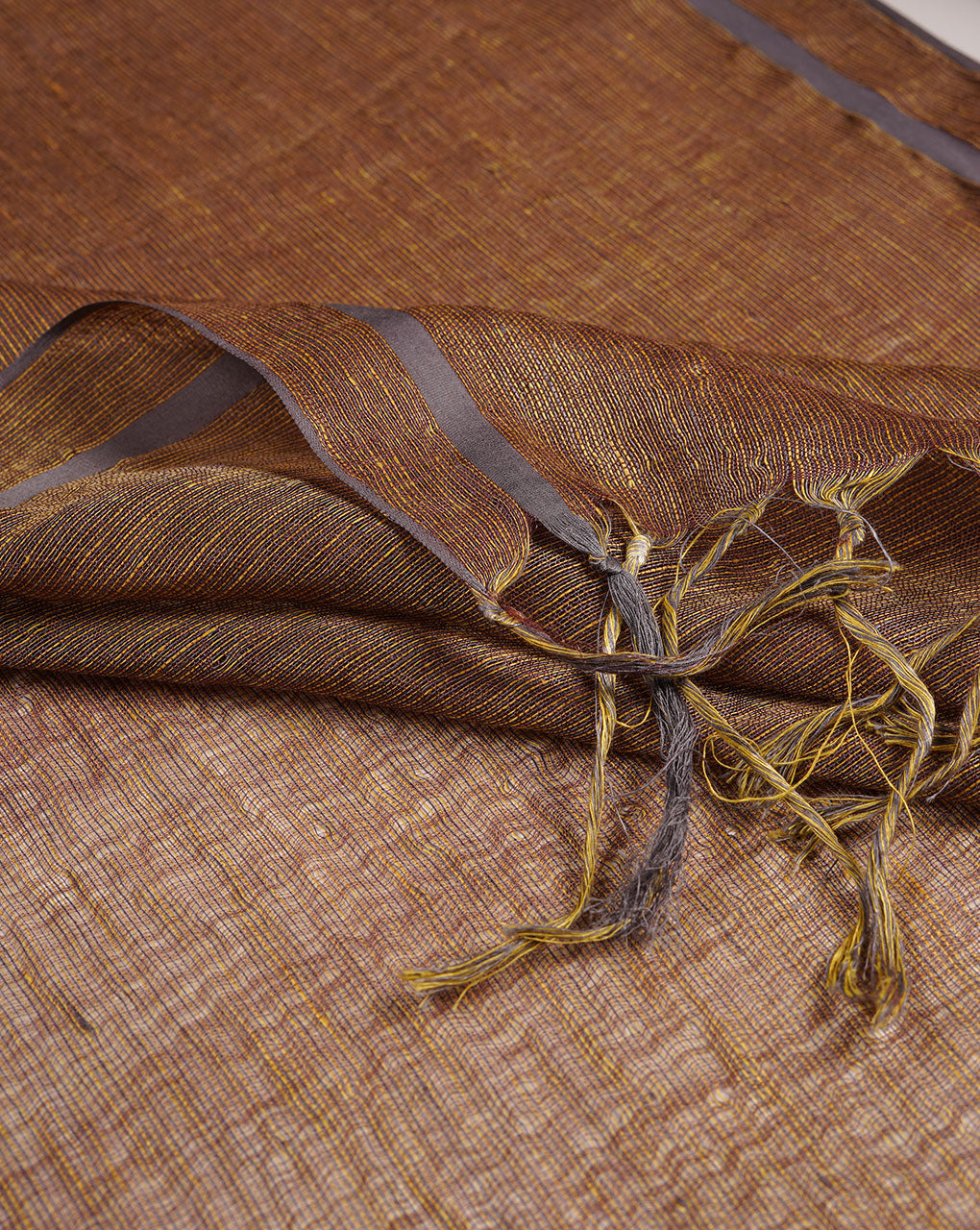 Woven Bhagalpuri Tussar Silk Stole - Fabriclore.com