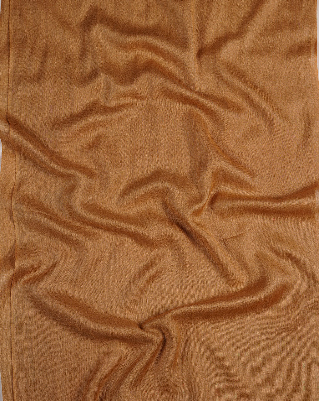 Brown Woven Bhagalpuri Viscose Stole - Fabriclore.com