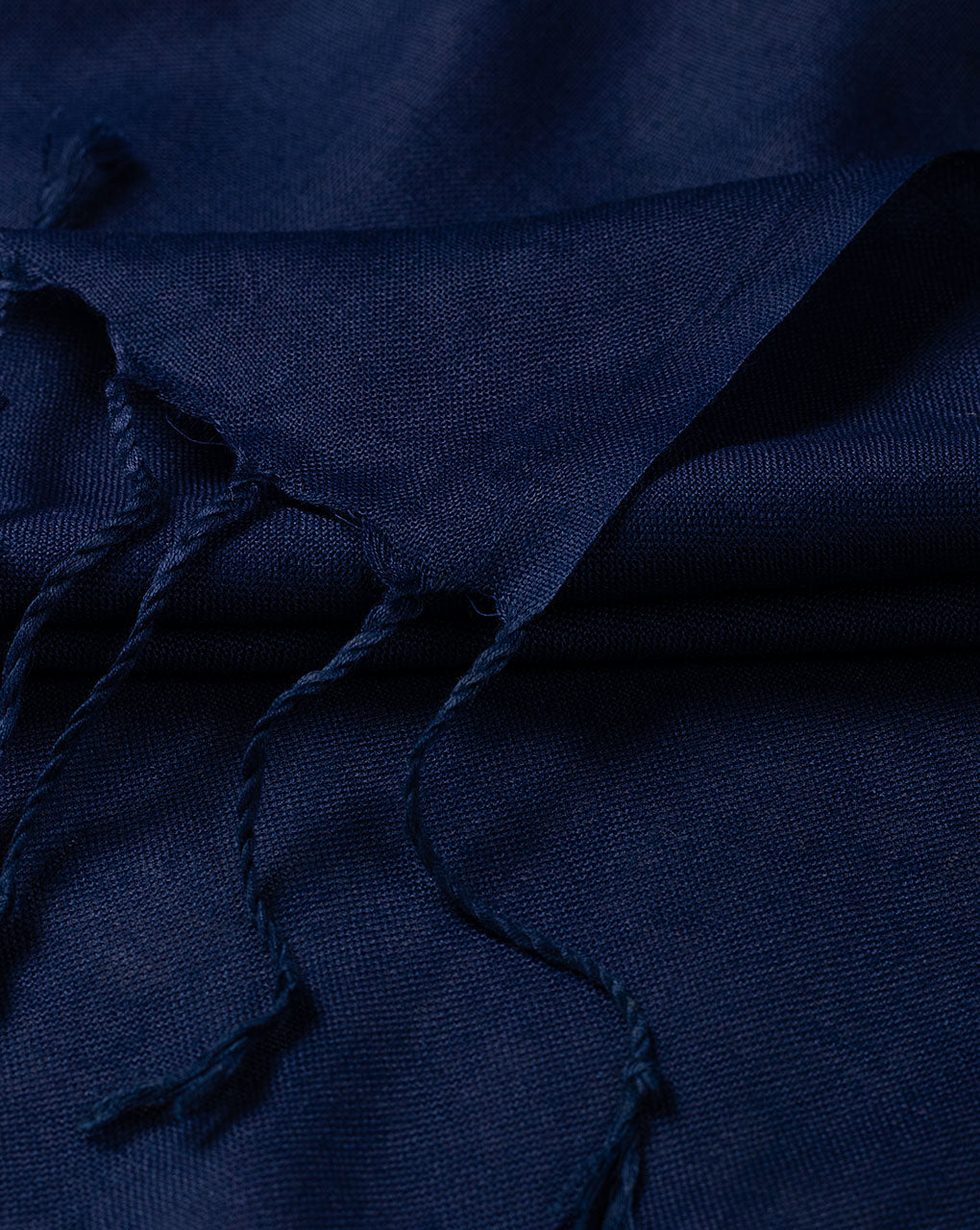 Blue Plain Woven Bhagalpuri Viscose Stole - Fabriclore.com