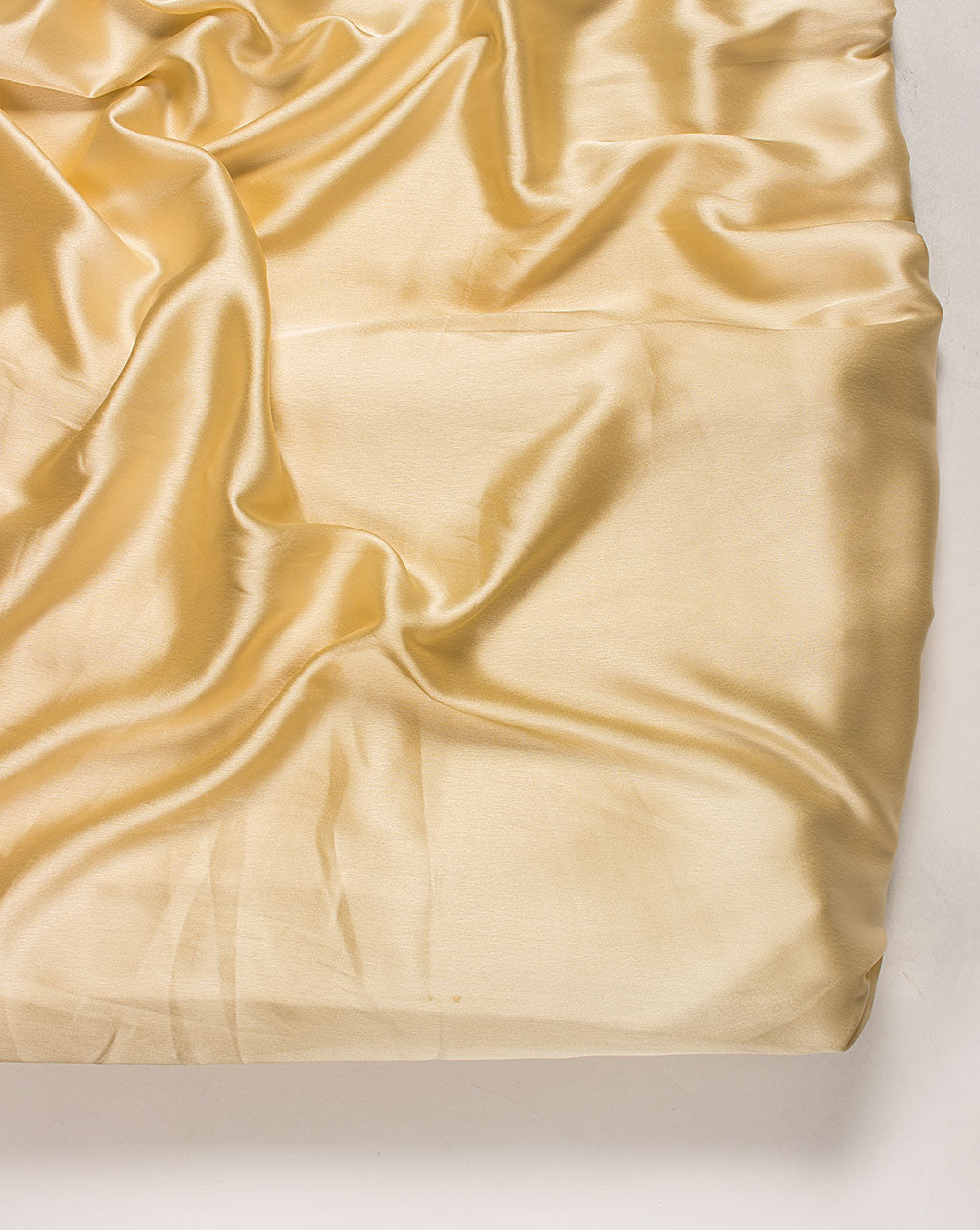 Beige Plain Satin Fabric